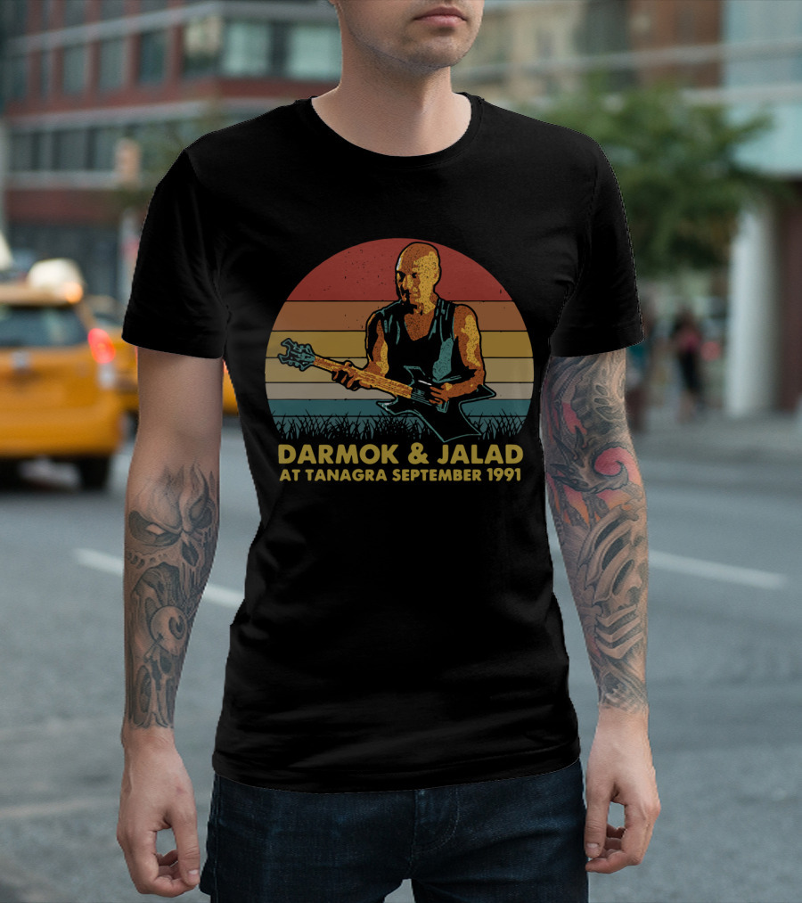 Darmok and Jalad at Tanagra September 1991 Retro Music Guitar T-Shirt