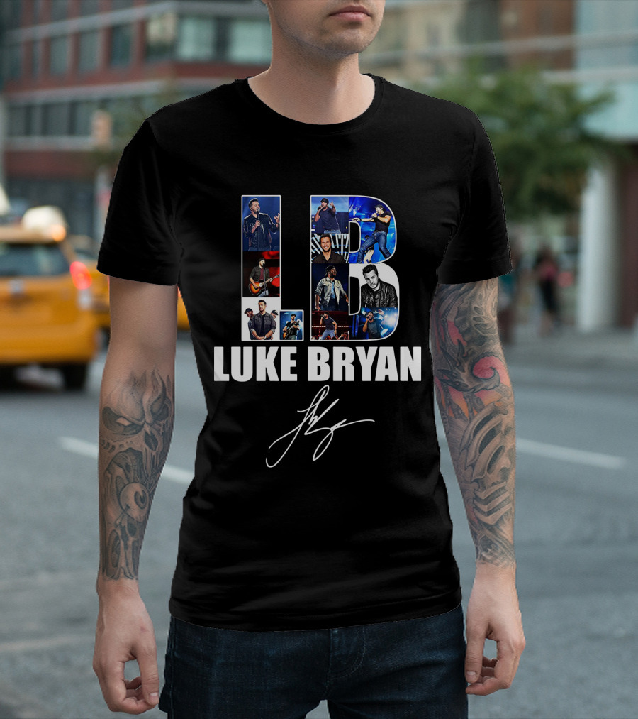 Luke Bryan Lb Signature Collage T-Shirt