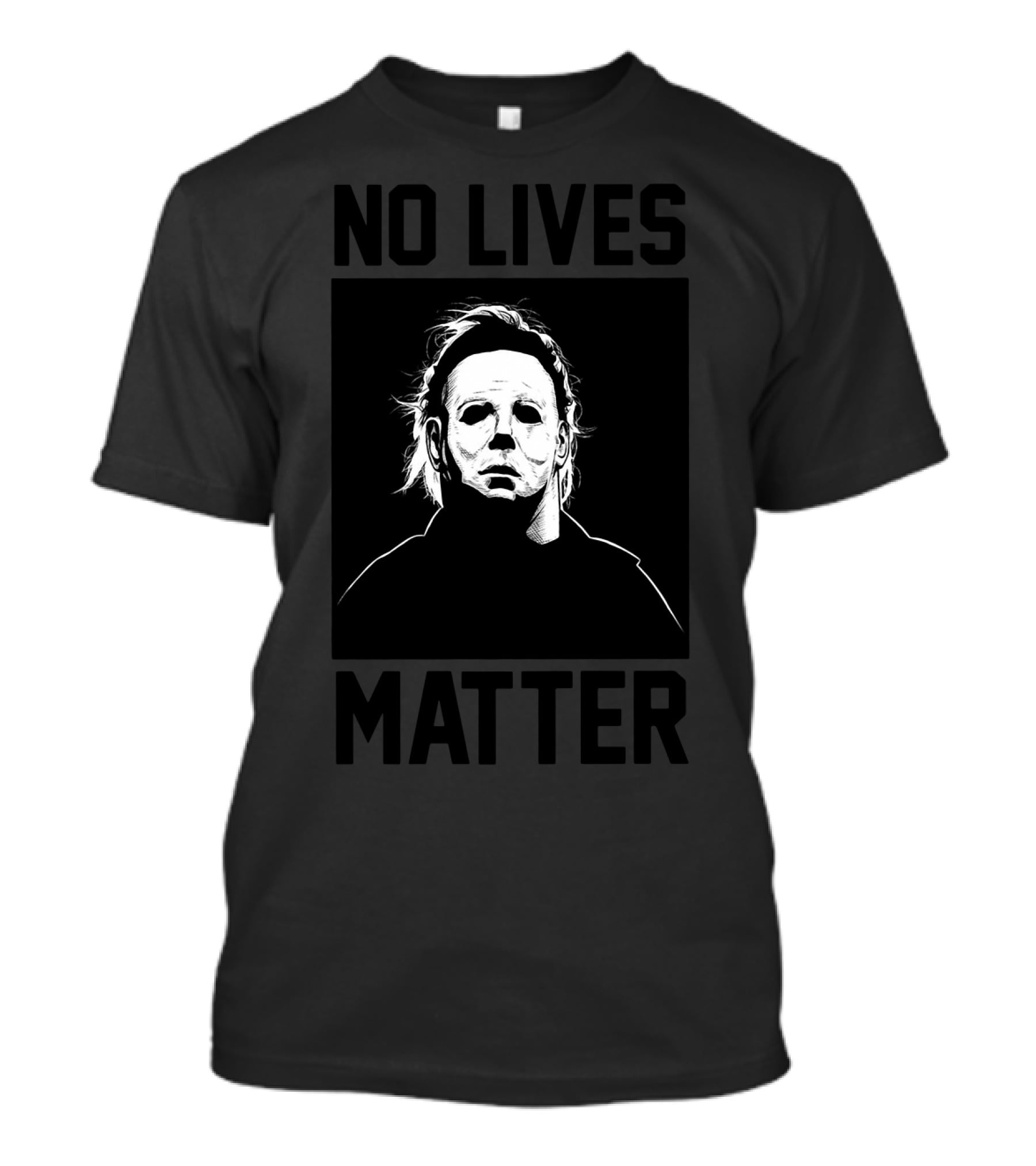 No Lives Matter Michael Myers Horror Mask Vintage T-Shirt