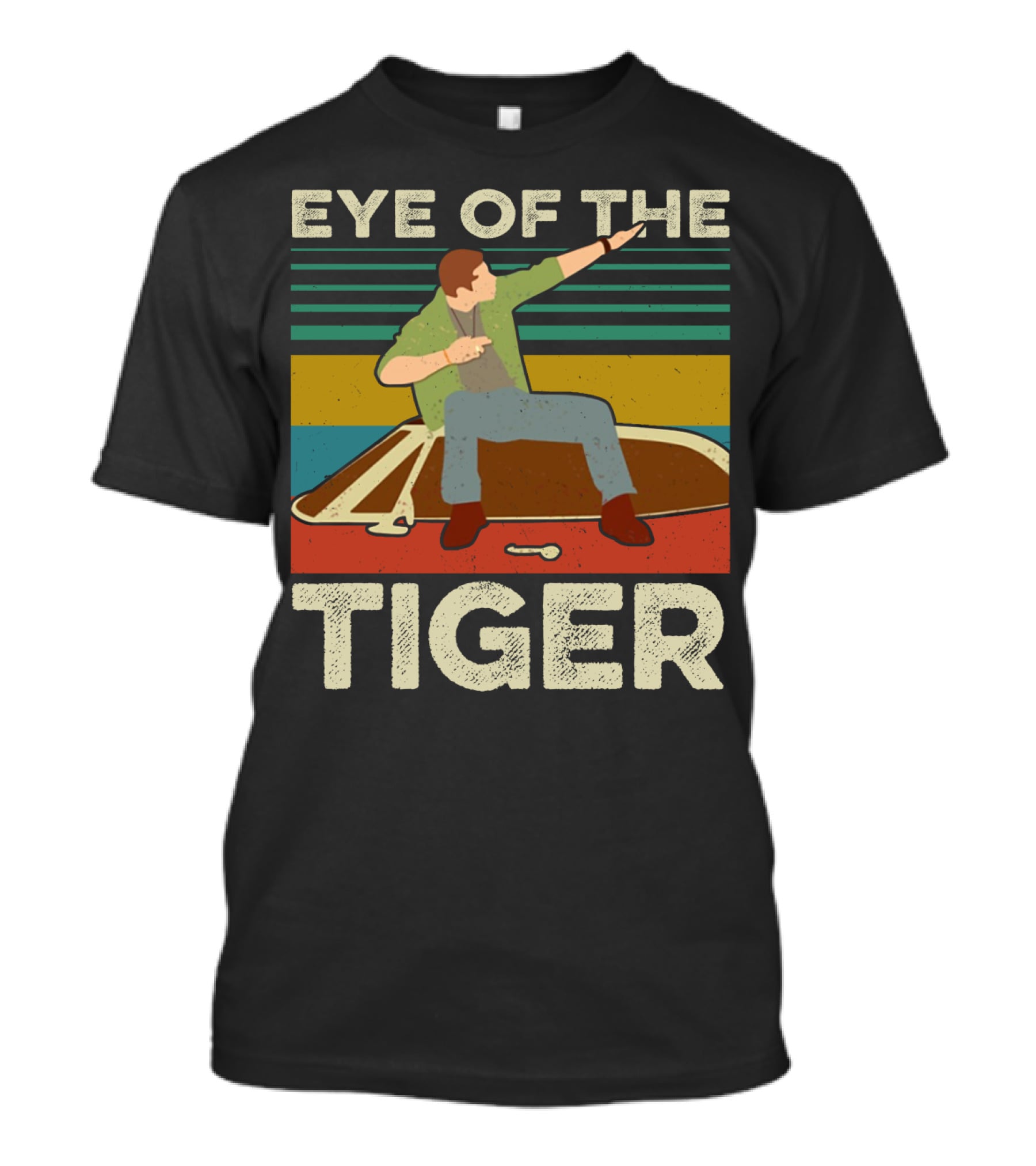 Supernatural Dean Eye Of The Tiger Retro Pose T-Shirt