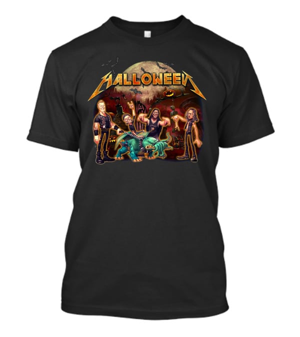 Halloween Full Moon Monsters And Musicians Rock Extravaganza T-Shirt