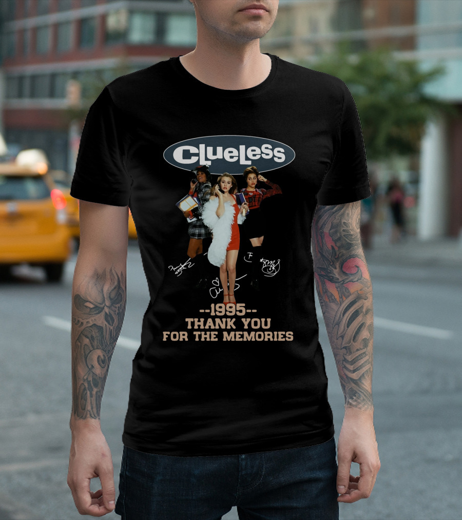 Clueless 1995 Thank You For The Memories Vintage Fashion Icons T-Shirt