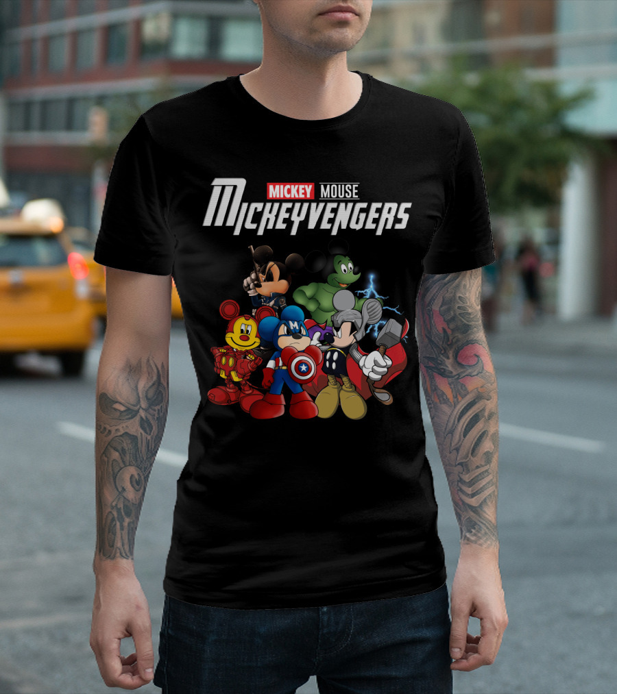Mickey Mouse Mickeyvengers Marvel Avengers Endgame Disney Crossover T-Shirt