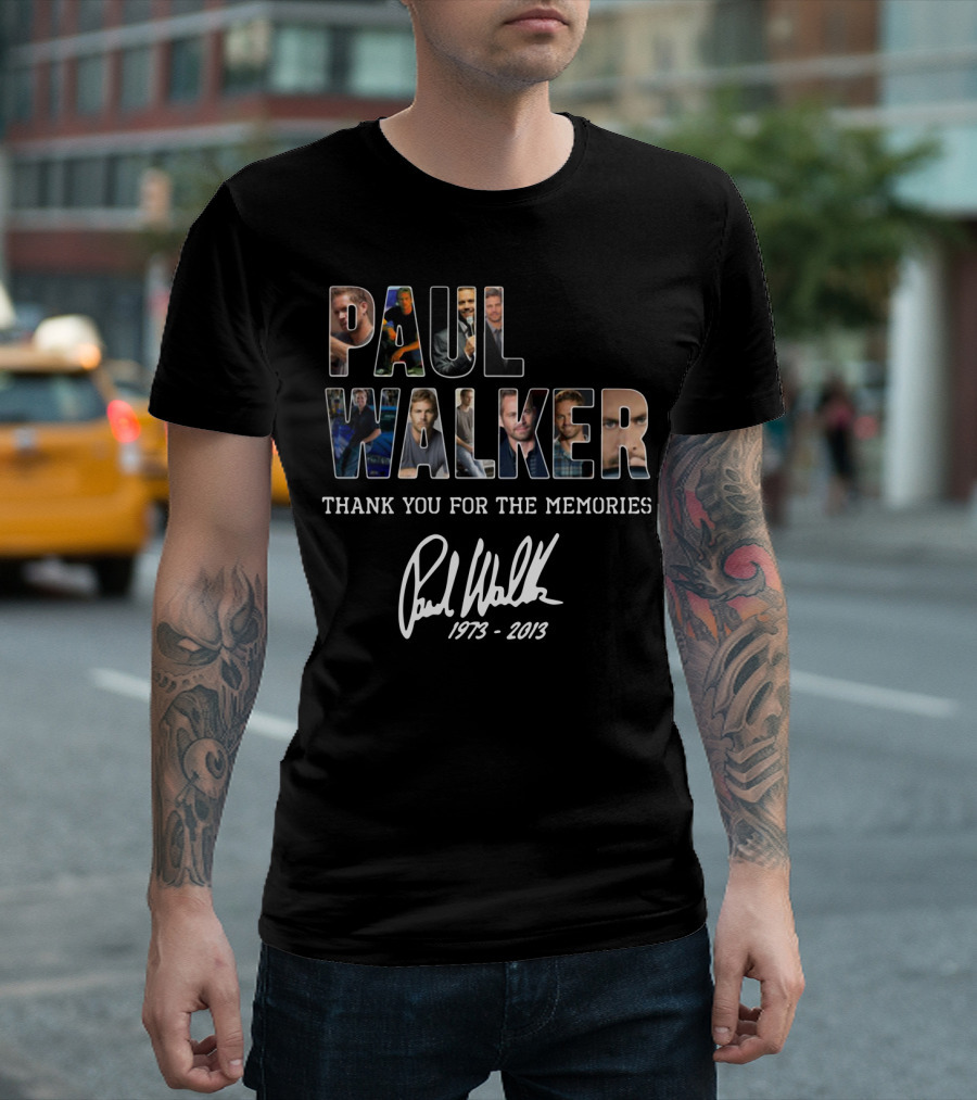 Paul Walker Thank You For The Memories 1973-2013 T-Shirt