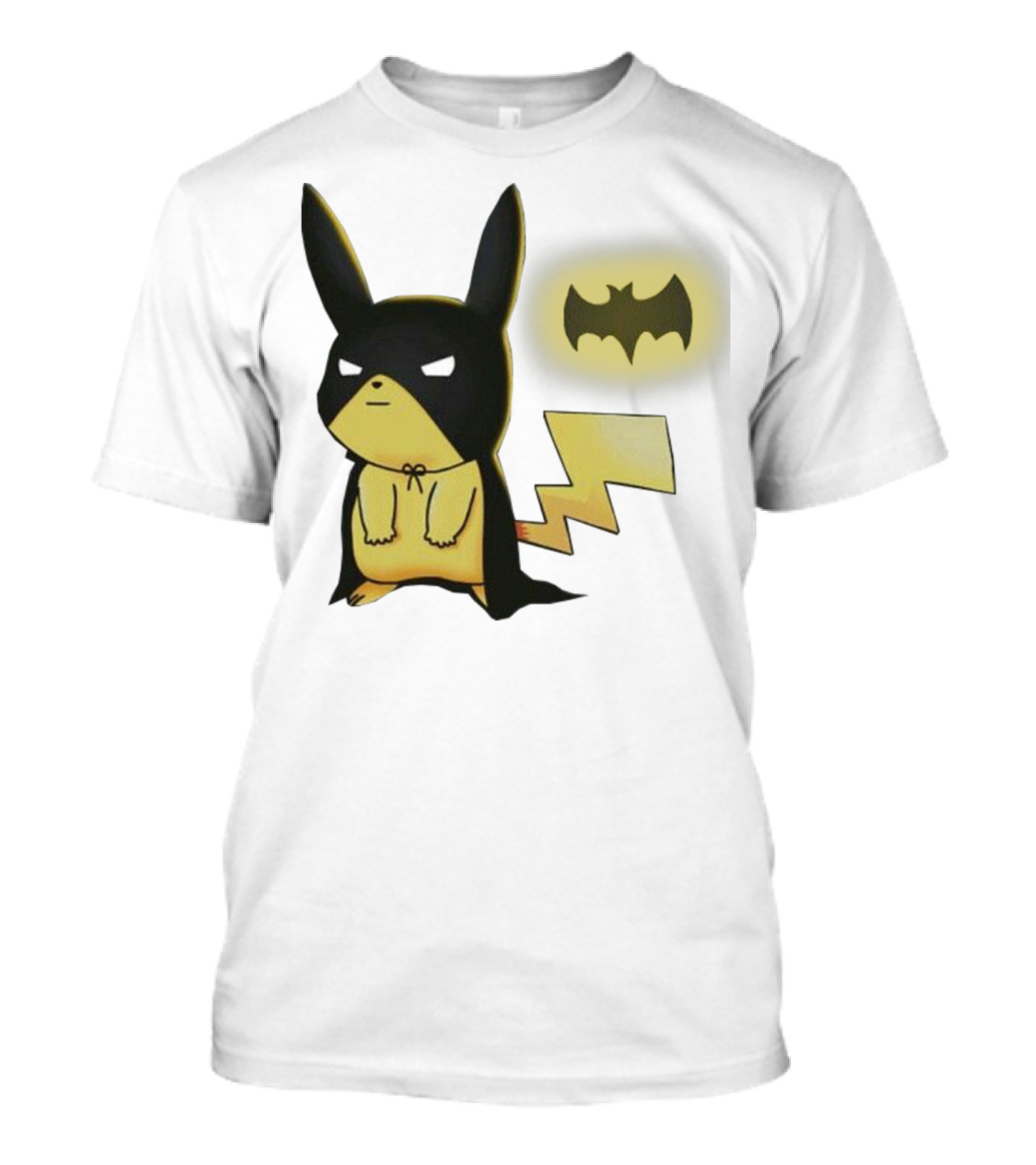 Pikachu Batman Crossover With Iconic Bat T-Shirt