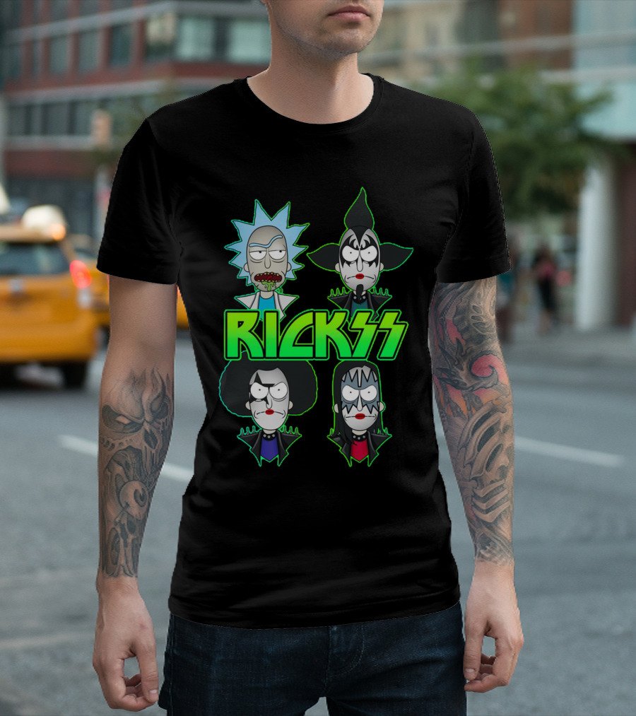 Rick And Morty KISS Band Parody Rickss T-Shirt