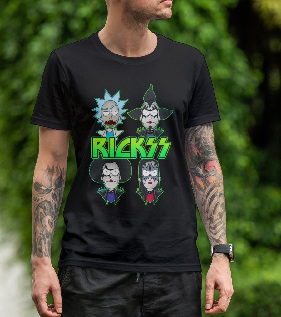 Rick And Morty KISS Band Parody Rickss T-Shirt