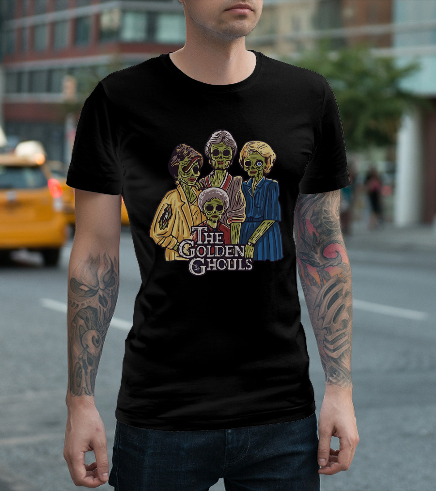 The Golden Girls The Golden Ghouls Halloween Zombie Group T-Shirt