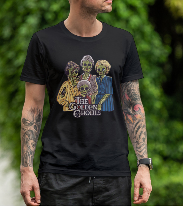 The Golden Girls The Golden Ghouls Halloween Zombie Group T-Shirt