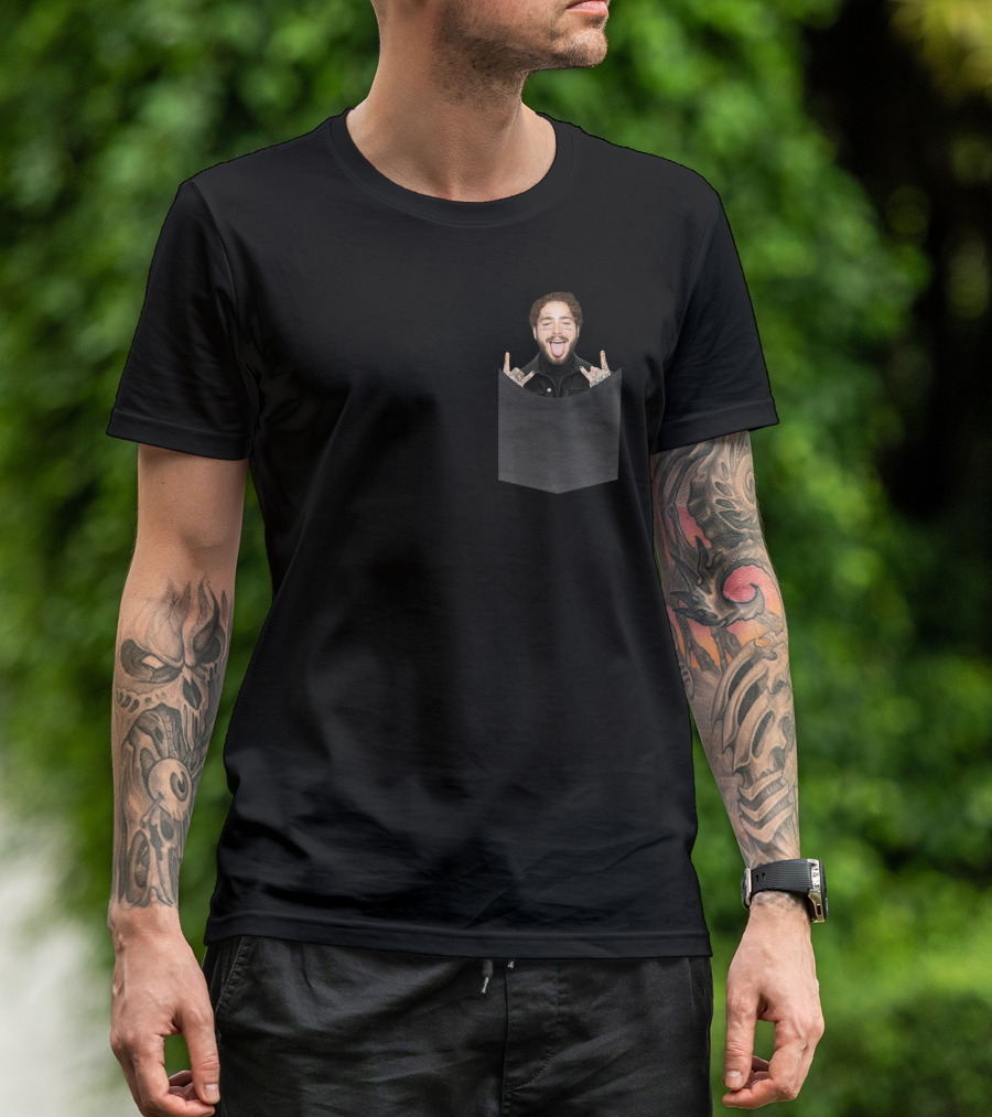 Post Malone Goodbyes Fun Pocket T-Shirt