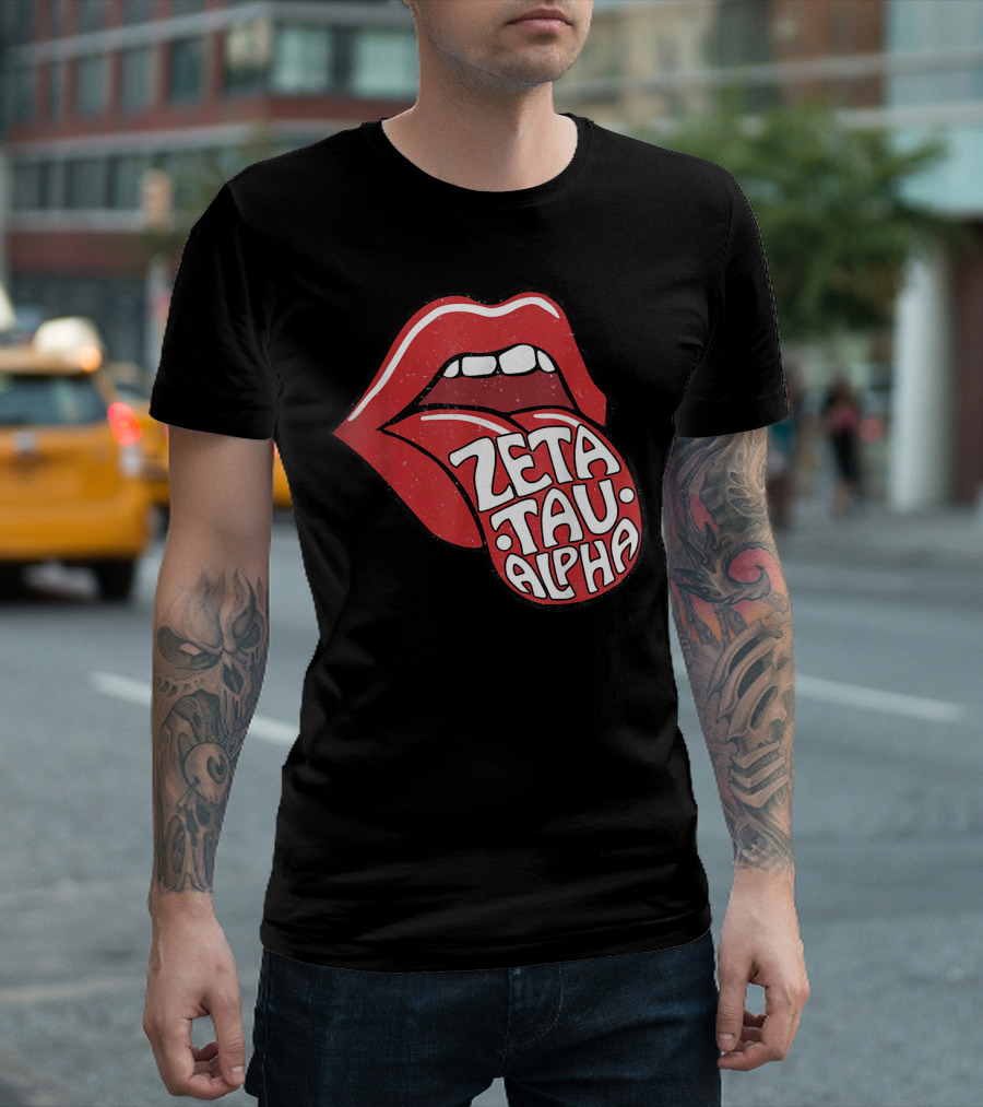 Zeta Tau Alpha Tongue Logo Pop T-Shirt