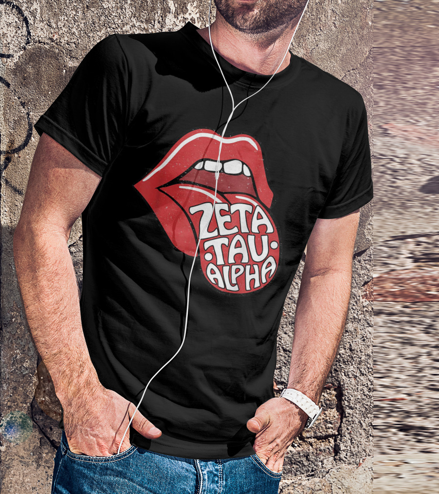Zeta Tau Alpha Tongue Logo Pop T-Shirt