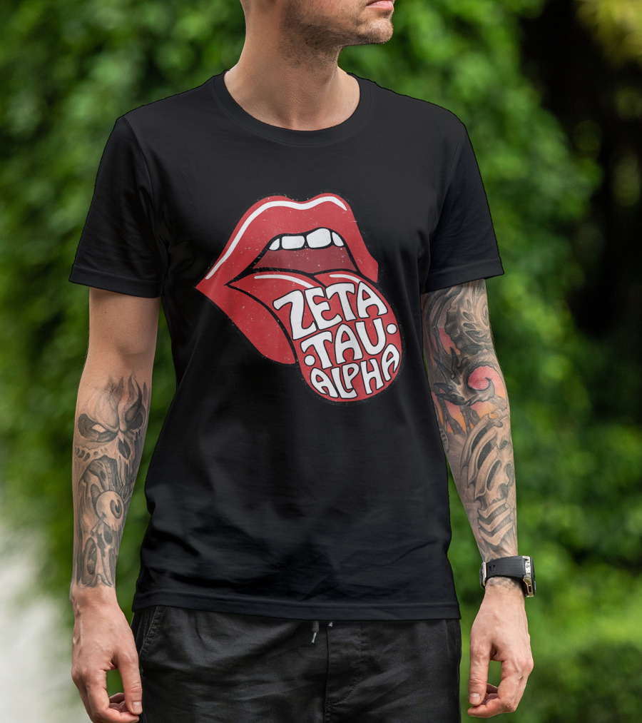 Zeta Tau Alpha Tongue Logo Pop T-Shirt