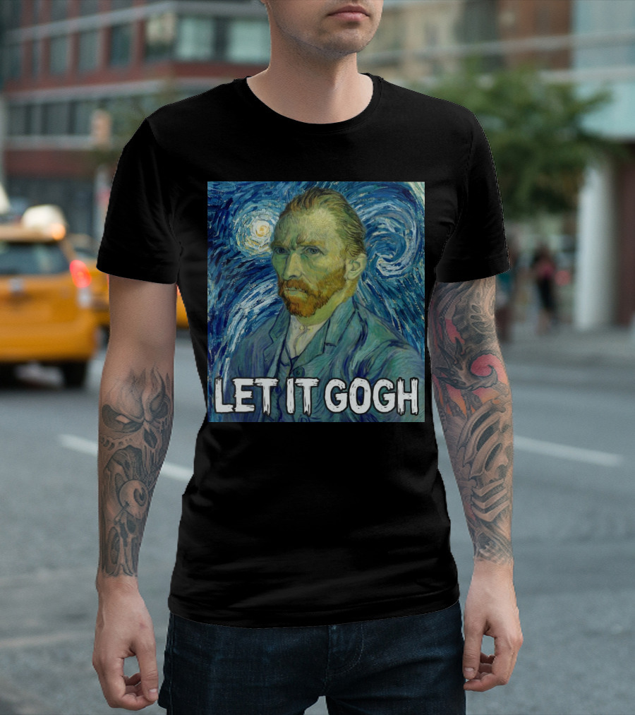 Vincent Van Gogh Let It Gogh Starry Night T-Shirt