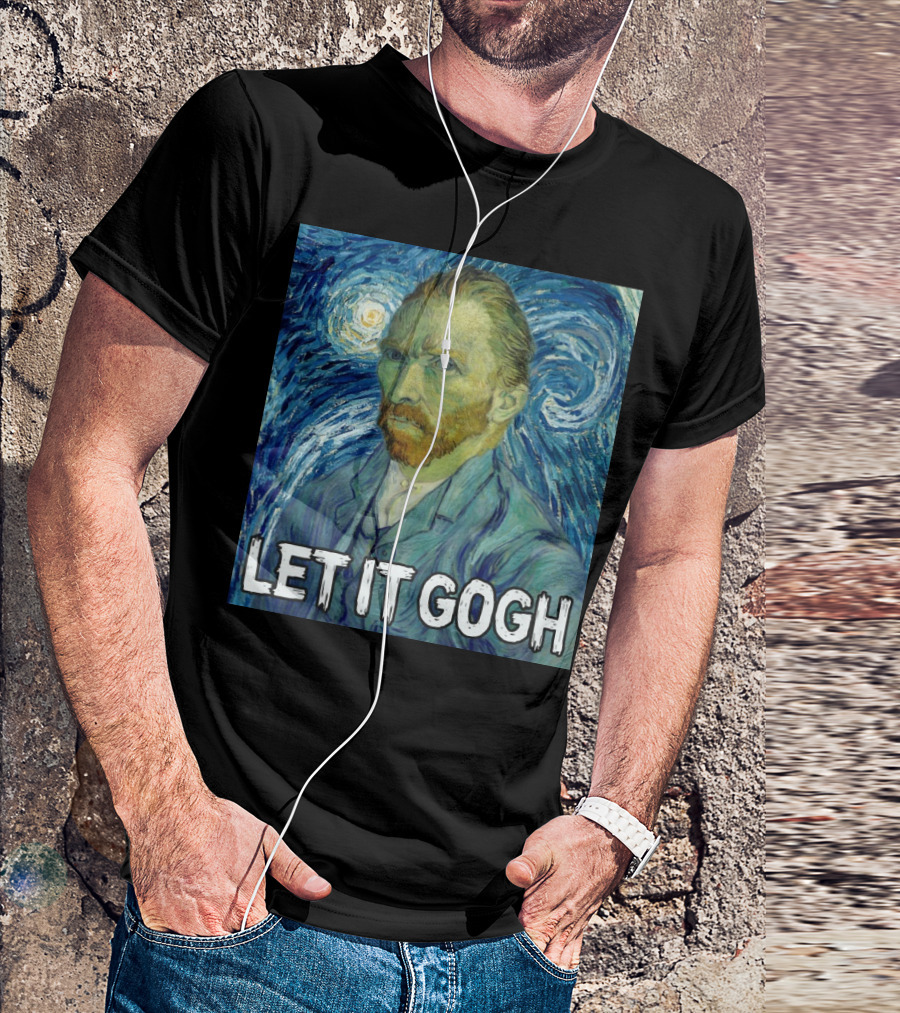 Vincent Van Gogh Let It Gogh Starry Night T-Shirt
