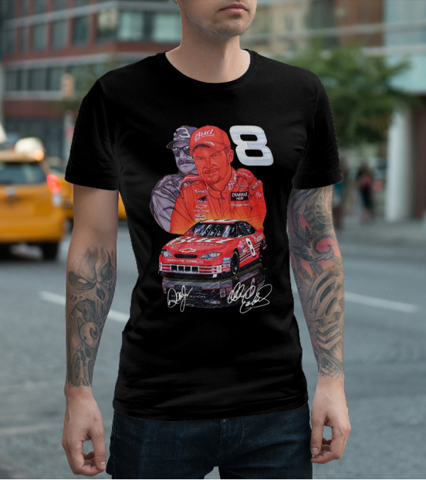 Dale Earnhardt Jr 8 Bud Monte Carlo Sam Bass Art T-Shirt