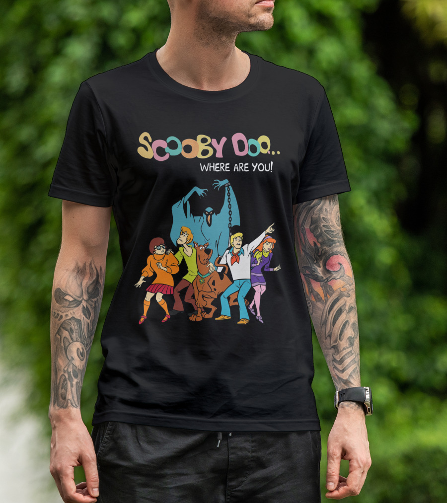 Scooby Doo Where Are You Group And Phantom Scene T-Shirt