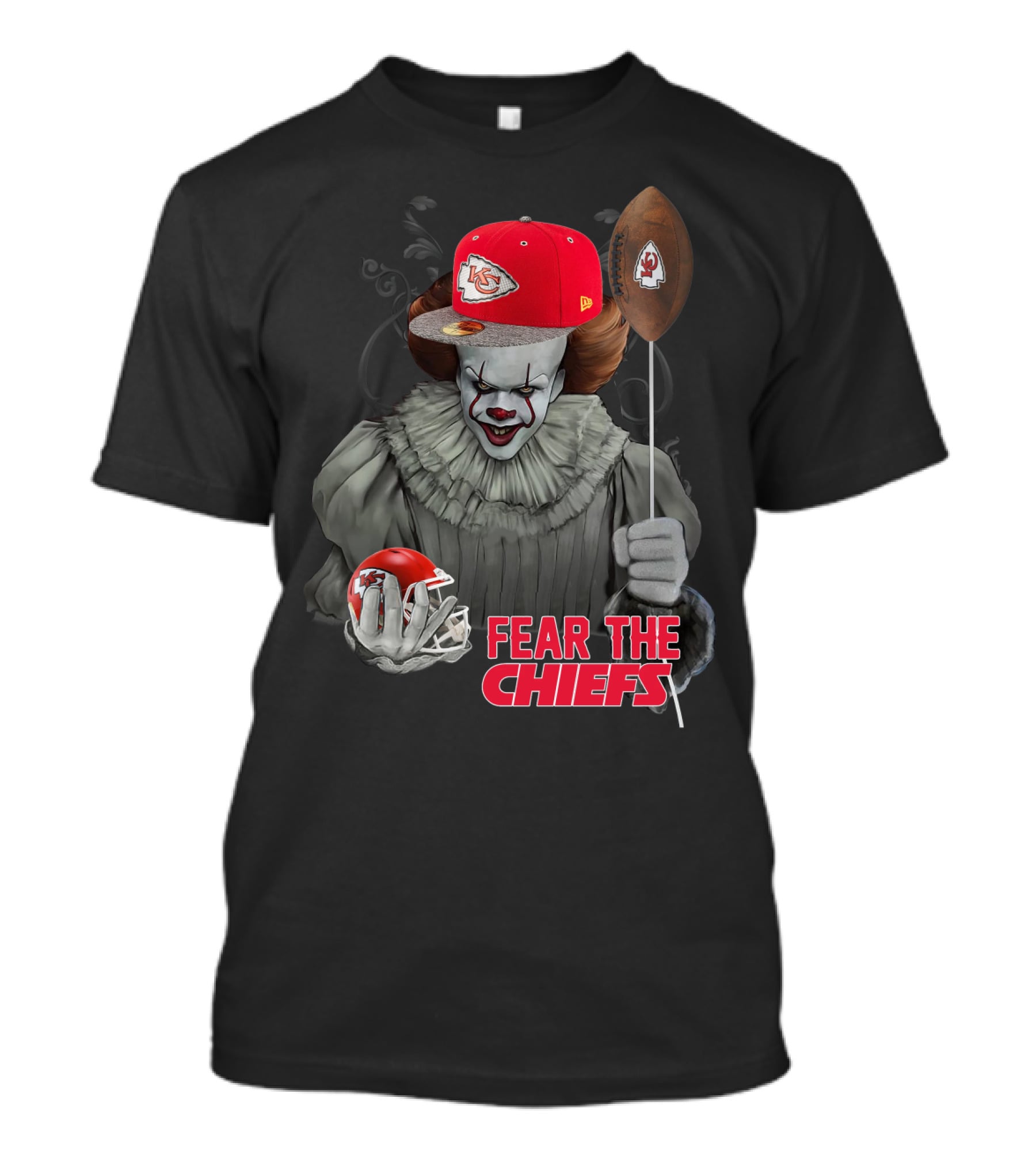 Pennywise Fear The Kansas City Chiefs Football Helmet T-Shirt