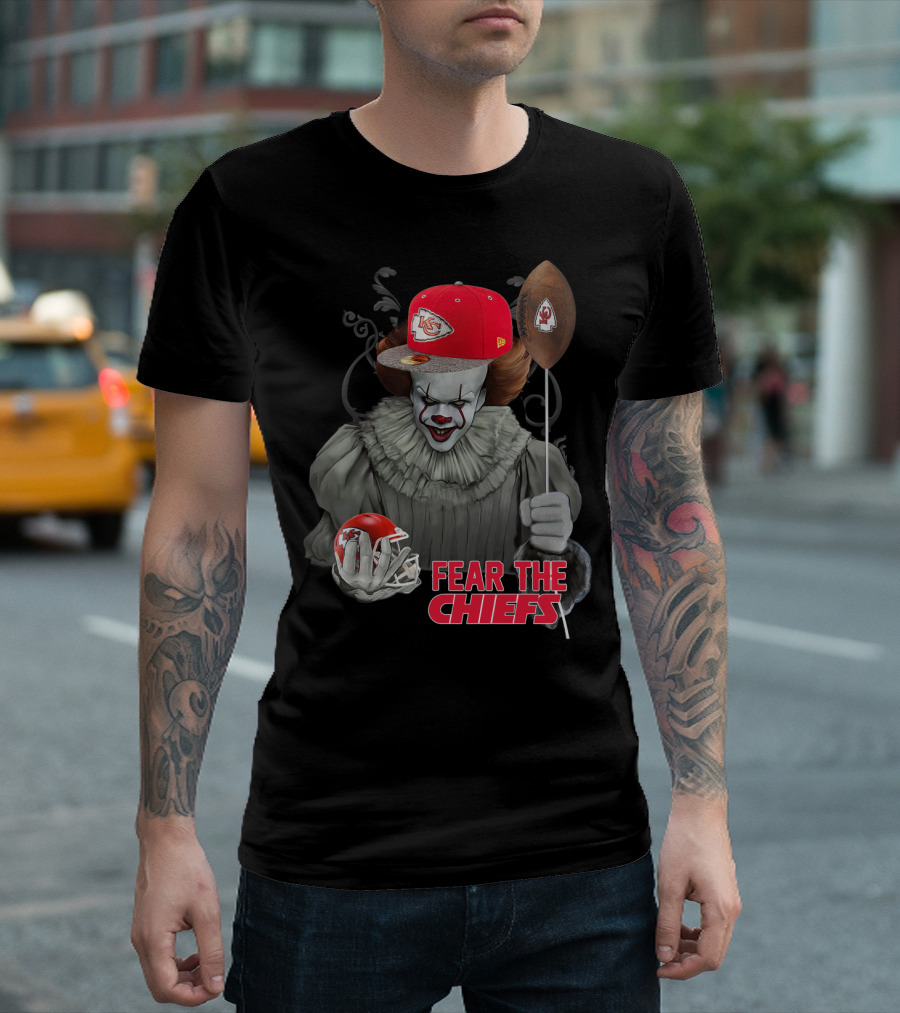 Pennywise Fear The Kansas City Chiefs Football Helmet T-Shirt
