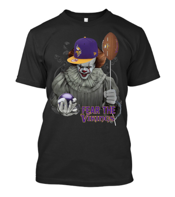 Pennywise Fear The Vikings Minnesota Football Balloon Hat T-Shirt