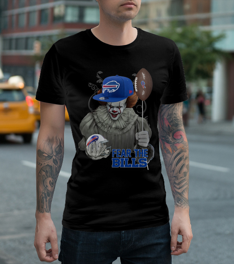 Pennywise Fear The Buffalo Bills Football Helmet T-Shirt