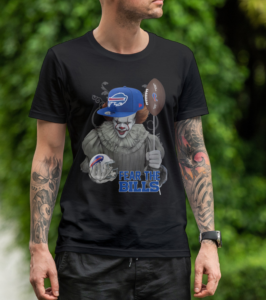 Pennywise Fear The Buffalo Bills Football Helmet T-Shirt