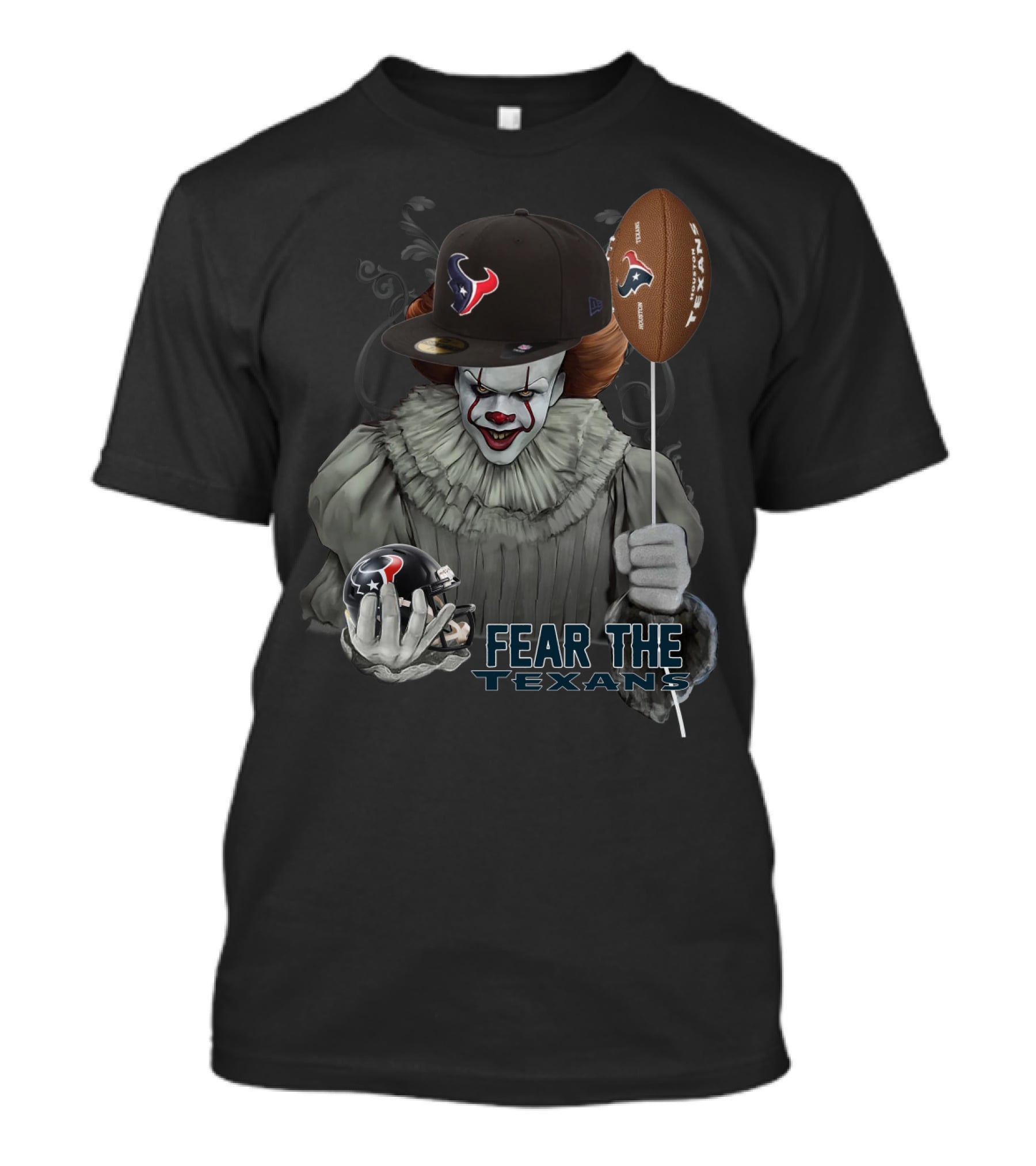 Pennywise Fear The Texans Nfl Football Houston Texans Balloon T-Shirt