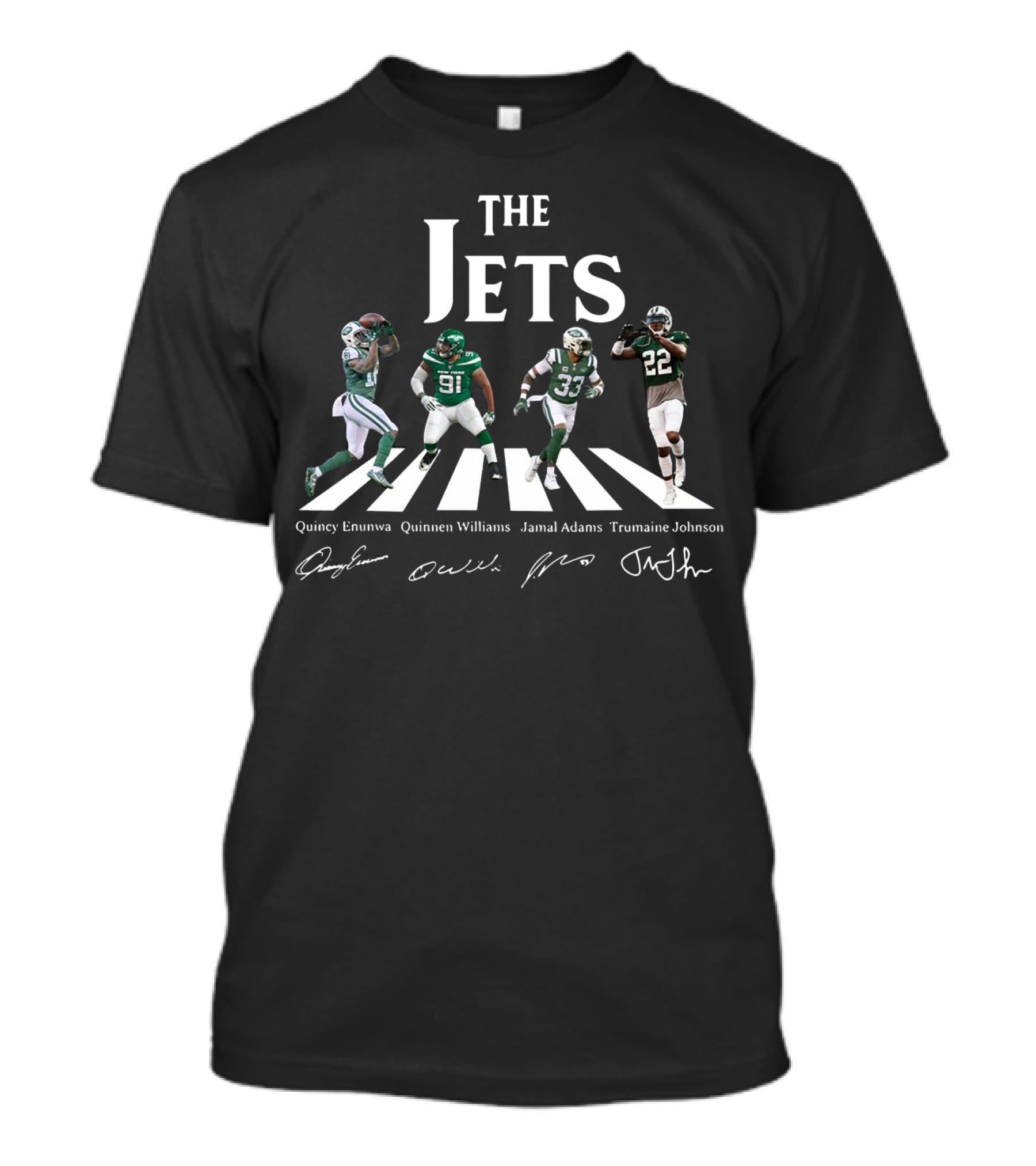 The Jets Quincy Enunwa Quinnen Williams Jamal Adams Trumaine Johnson Abbey Road T-Shirt