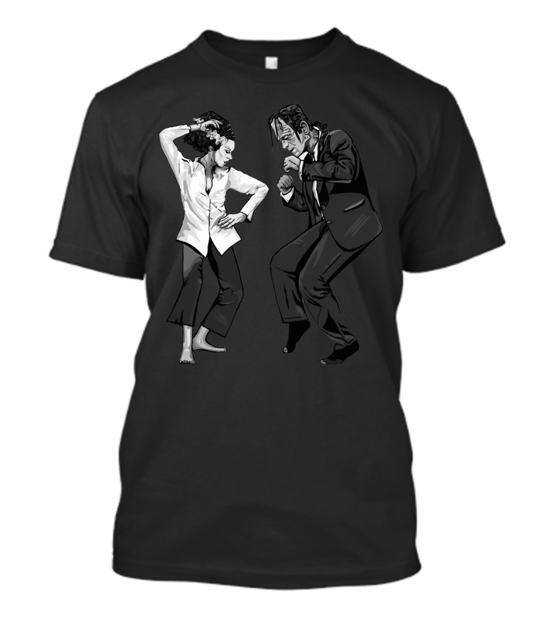 Pulp Fiction Frankenstein Dance Scene Mashup T-Shirt