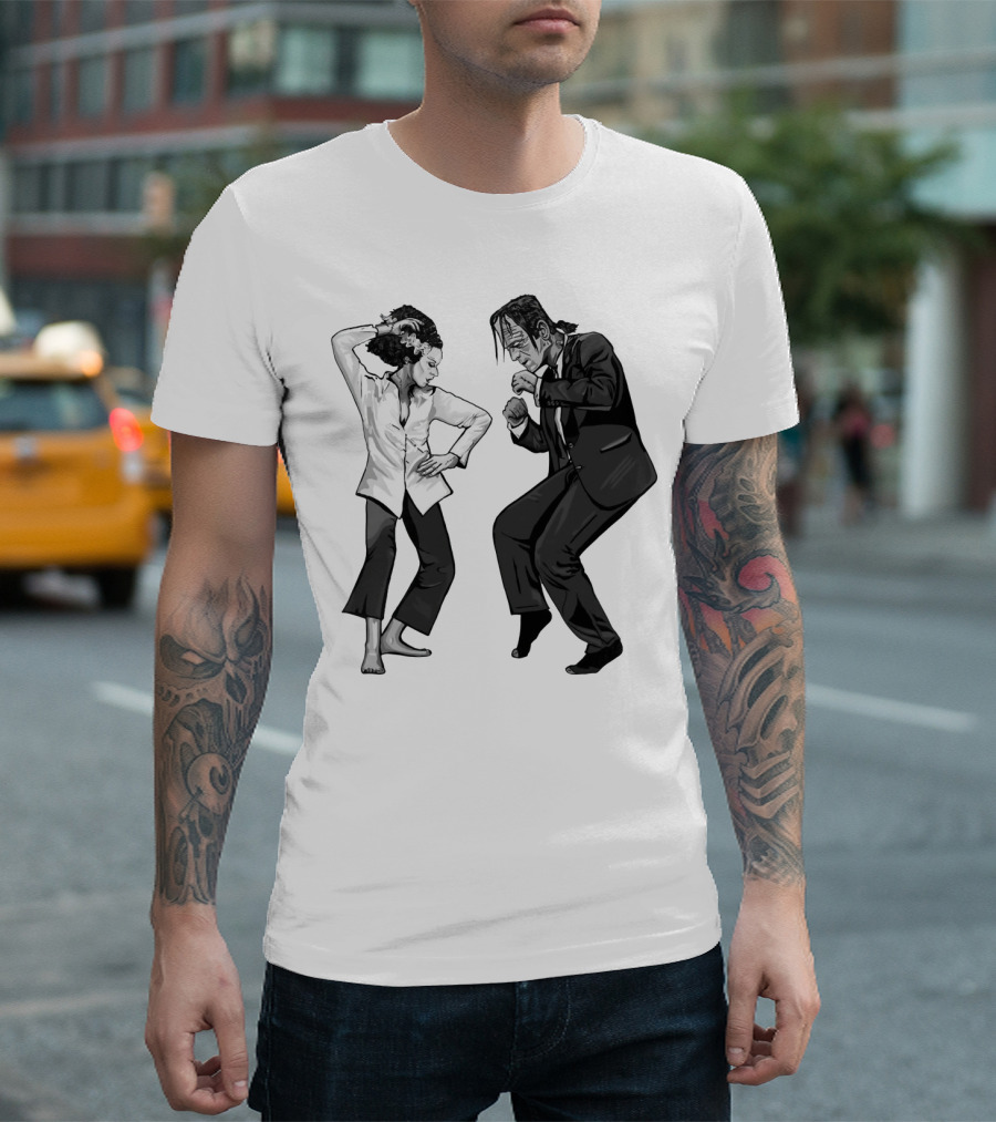 Pulp Fiction Frankenstein Dance Scene Mashup T-Shirt