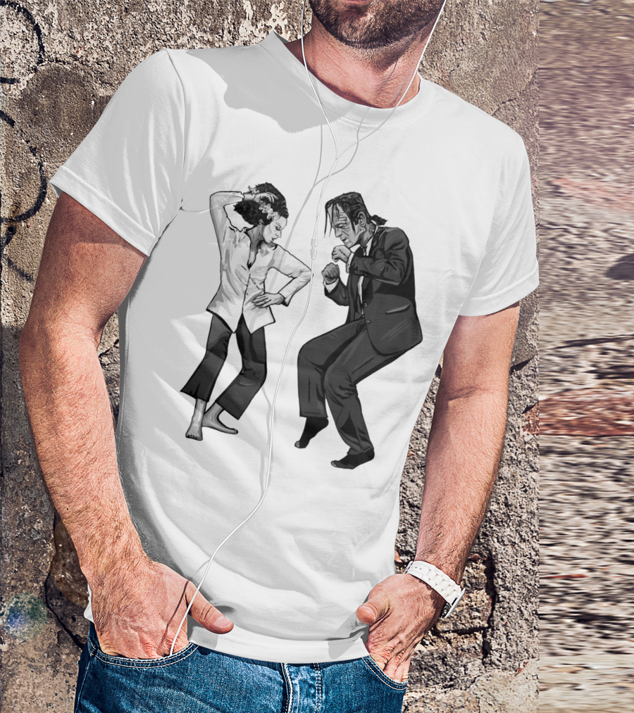 Pulp Fiction Frankenstein Dance Scene Mashup T-Shirt