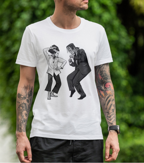 Pulp Fiction Frankenstein Dance Scene Mashup T-Shirt