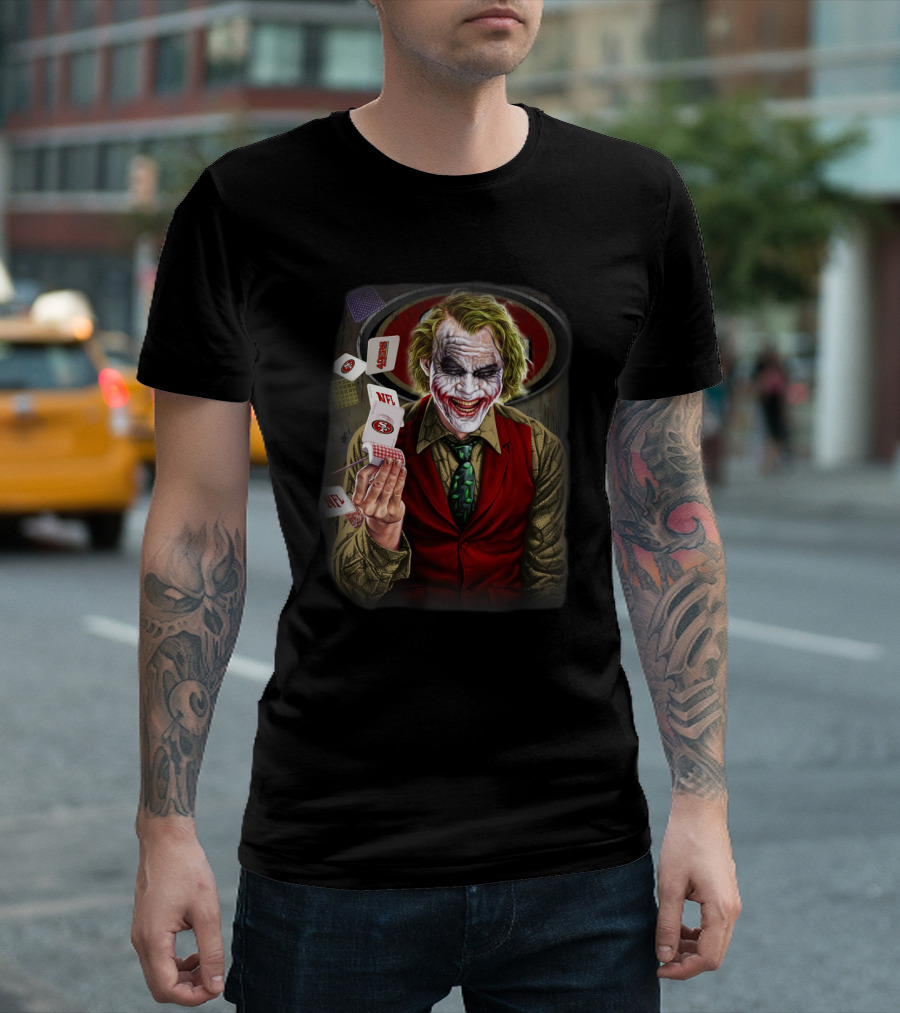 San Francisco 49ers Joker Nfl Poker Cards T-Shirt