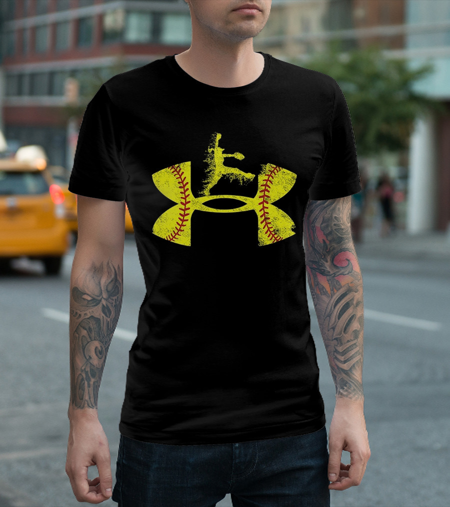 Under Armour Softball Player Jumping T-Shirt
