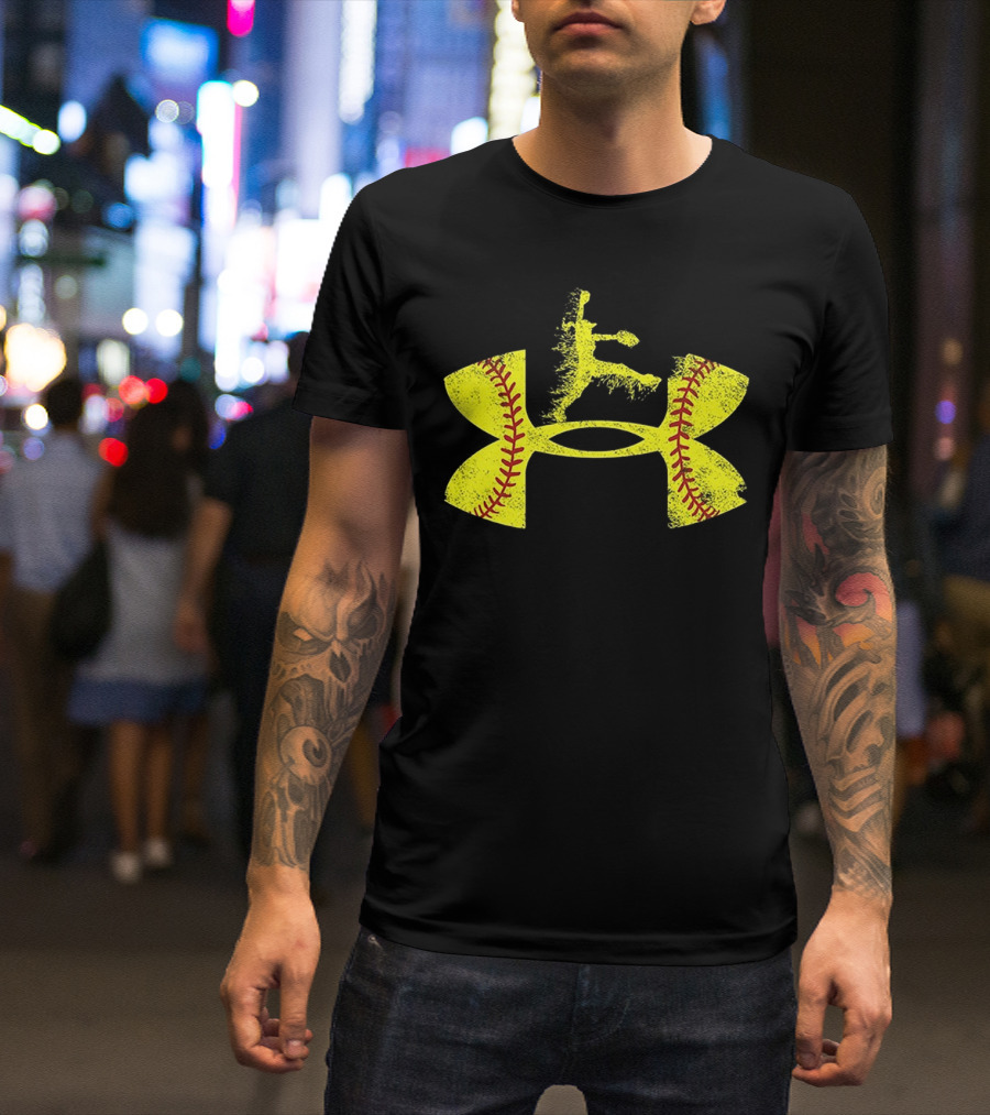Under Armour Softball Player Jumping T-Shirt