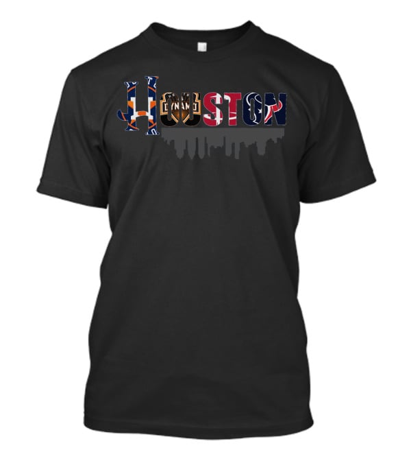 Houston Sports Team Logos Skyline T-Shirt
