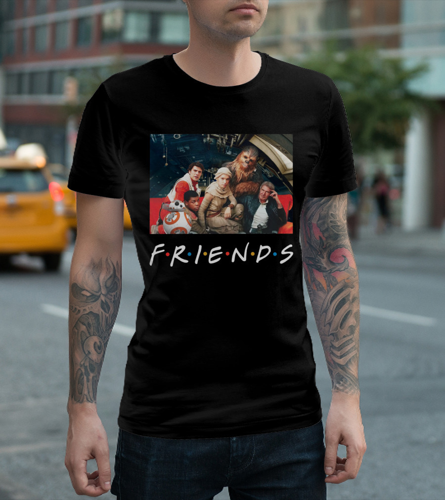 Star Wars Cast In Friends T-Shirt
