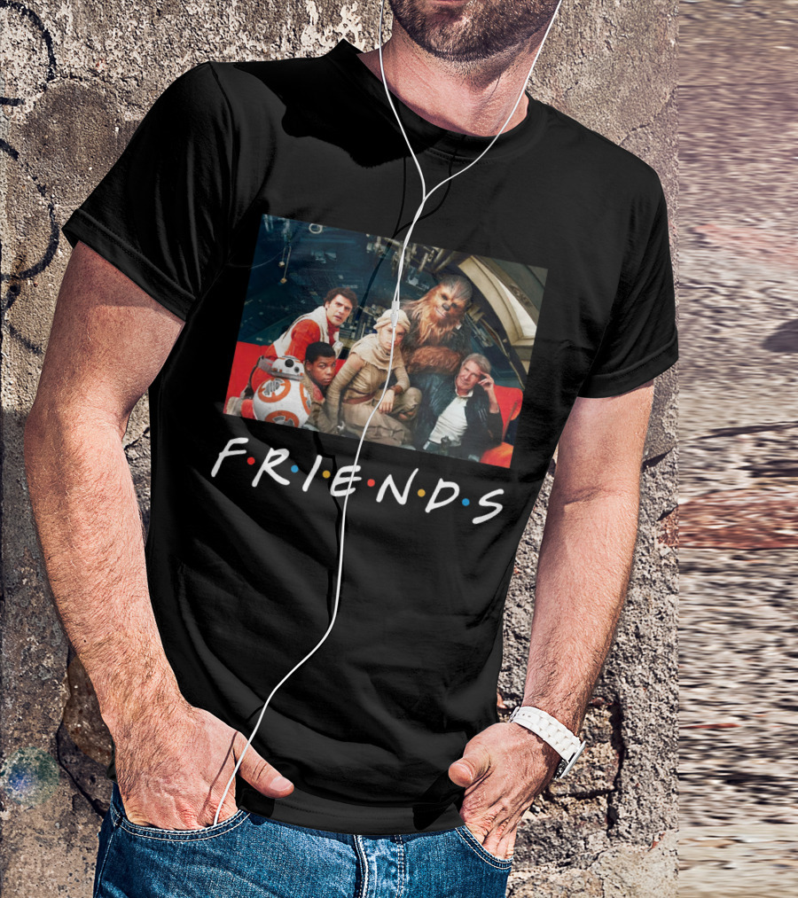 Star Wars Cast In Friends T-Shirt