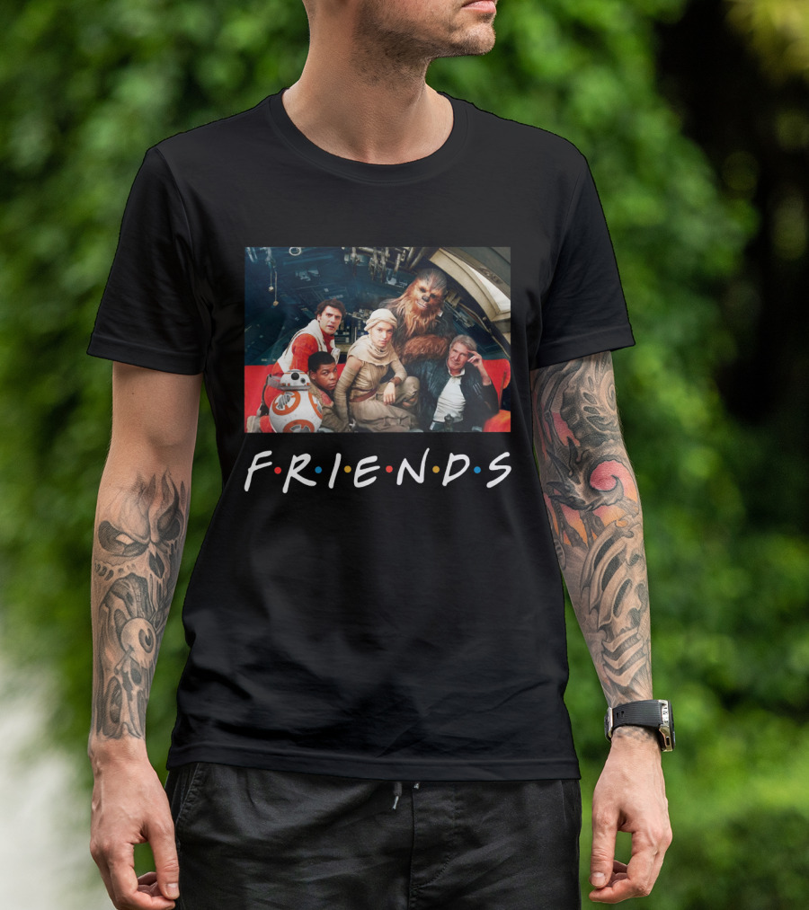 Star Wars Cast In Friends T-Shirt