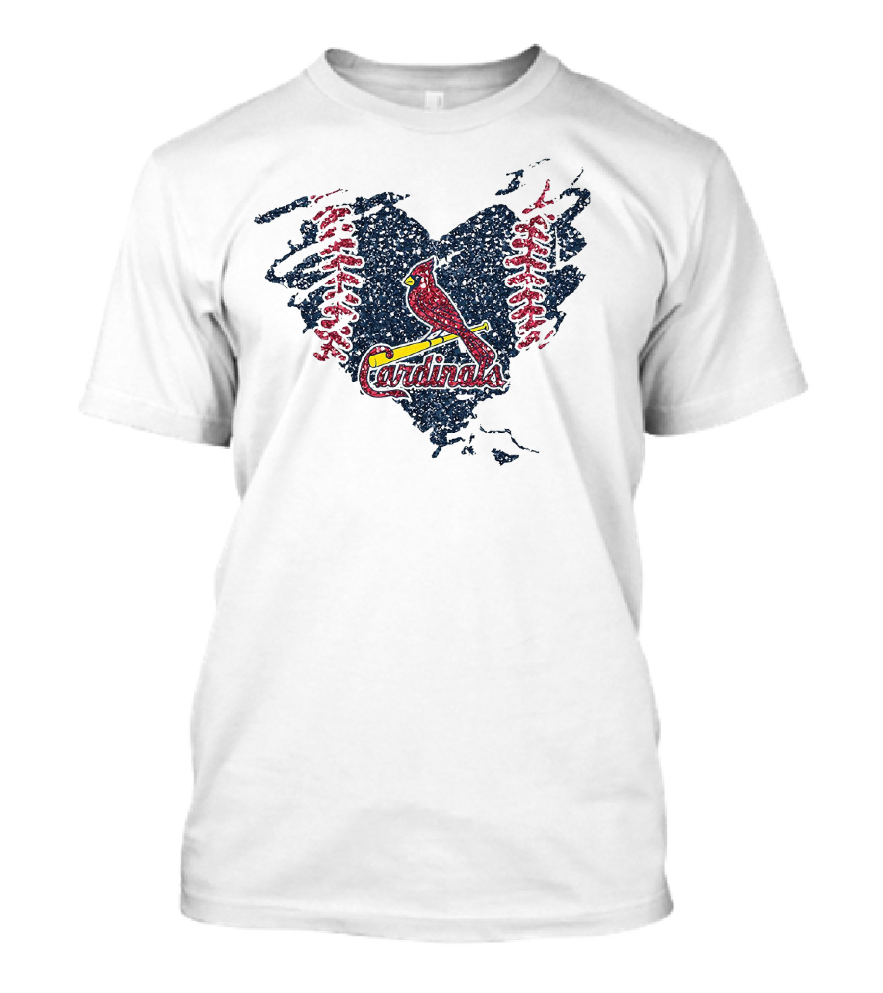 Heart Diamond Baseball St. Louis Cardinals T-Shirt