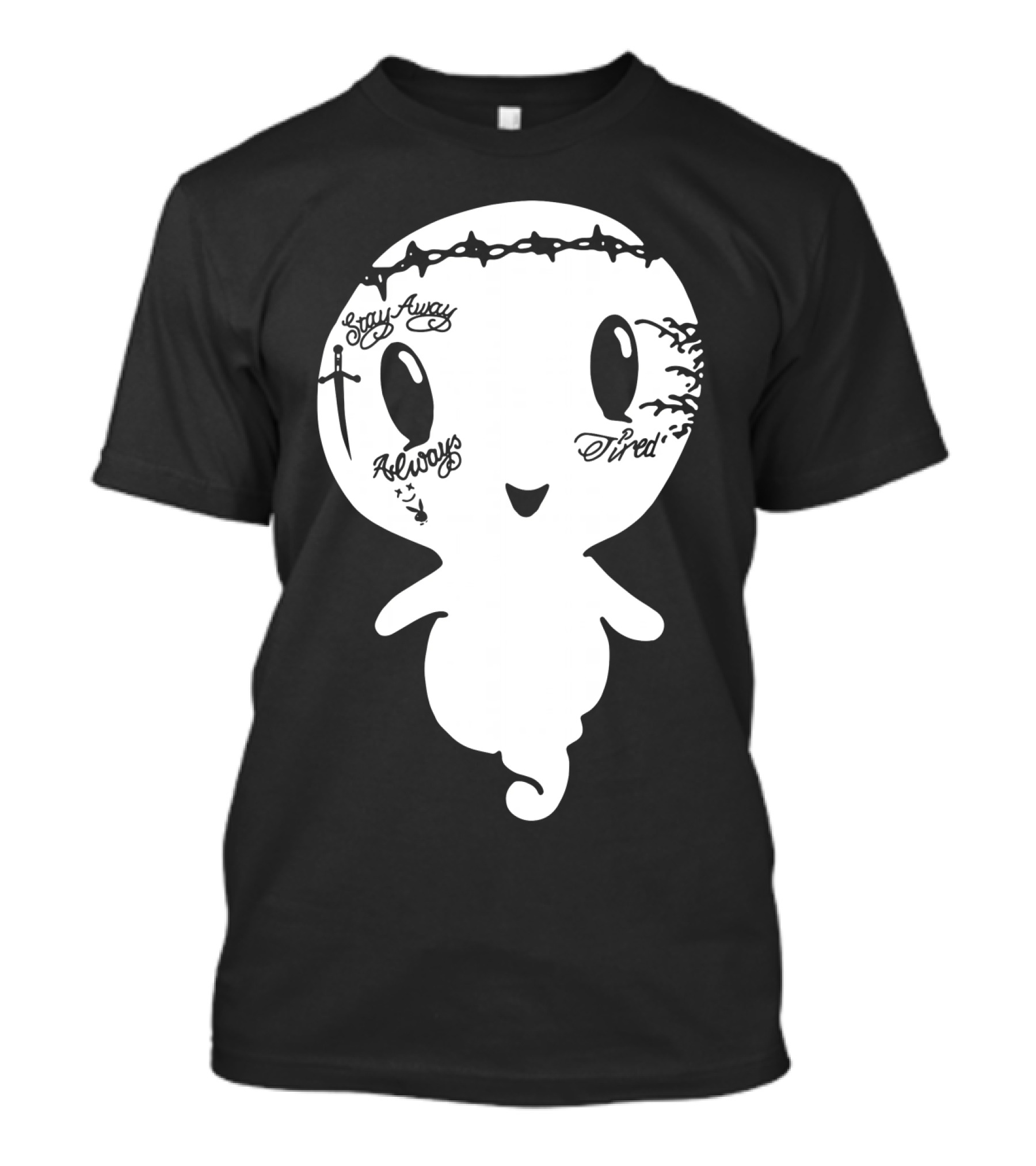Stay Away Always Tired Ghost Post Malone Tattoo T-Shirt