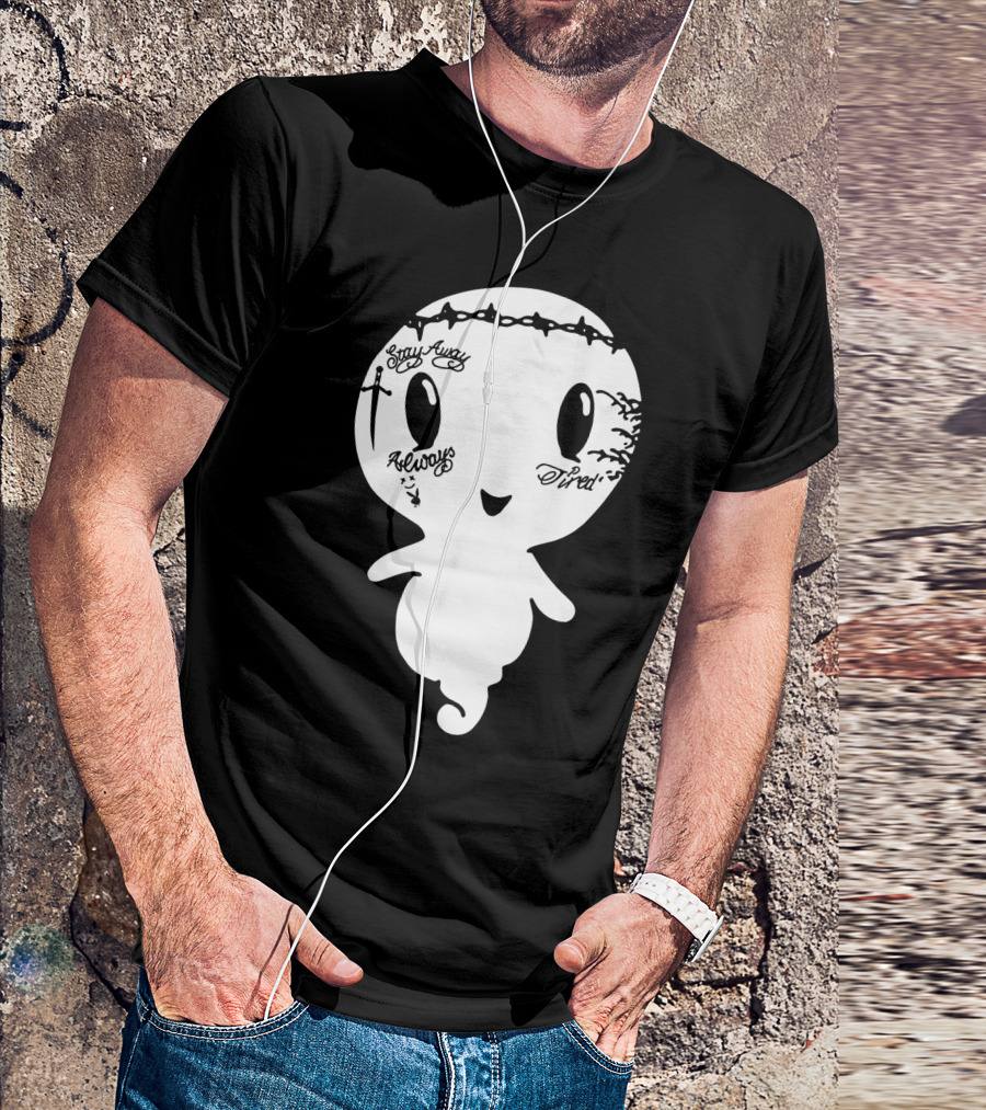 Stay Away Always Tired Ghost Post Malone Tattoo T-Shirt