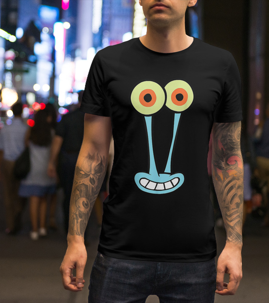 Gary Halloween Snail Cartoon Face Funny Group Costume T-Shirt