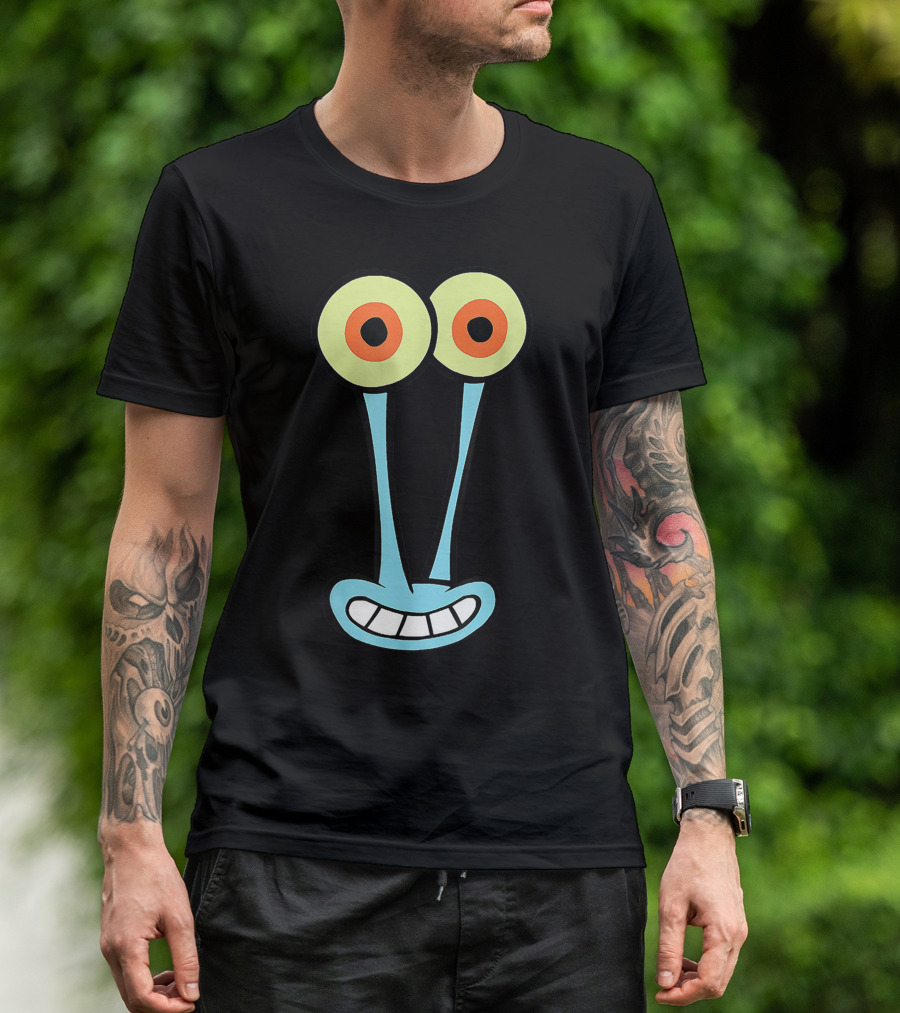 Gary Halloween Snail Cartoon Face Funny Group Costume T-Shirt