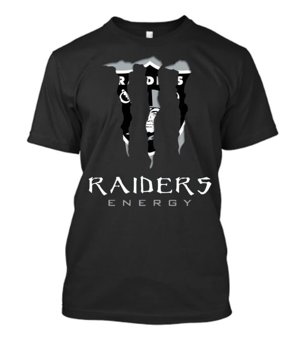Monster Raiders Energy Logo Visual Mashup T-Shirt
