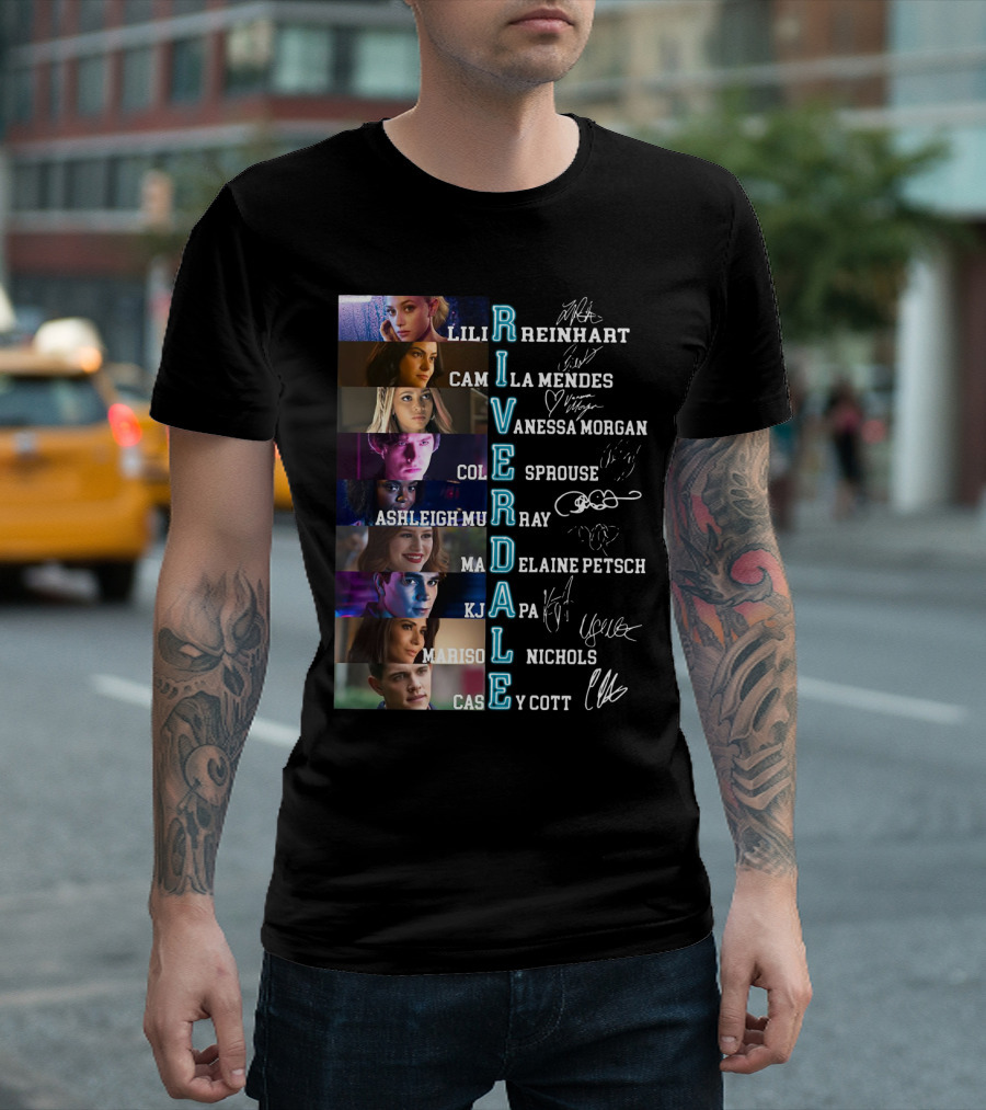 RIVERDALE LILI REINHART CAMILA MENDES VANESSA MORGAN COLE SPROUSE ASHLEIGH MURRAY MADELAINE PETSCH KJ APA MARISON NICHOLS CASEY COTT T-Shirt