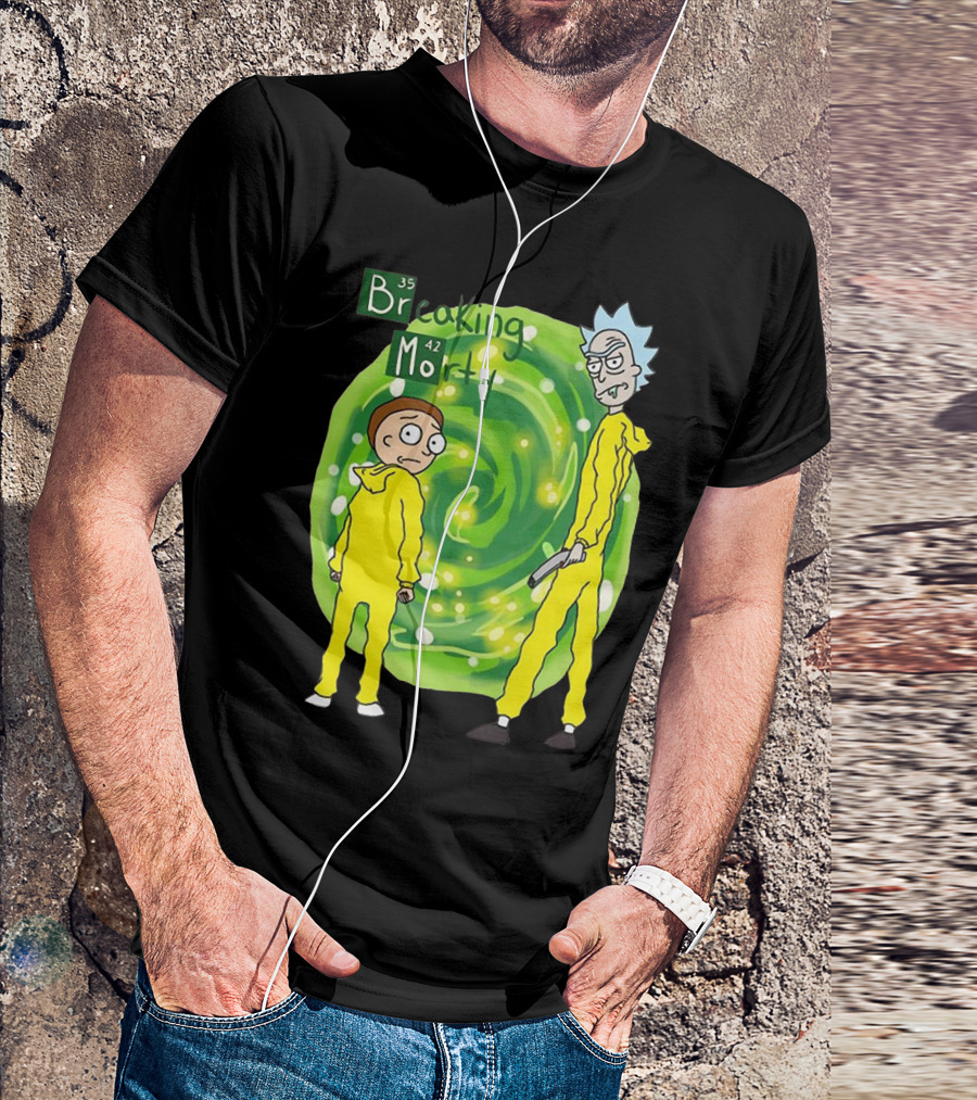 Breaking Morty Rick And Morty Meets Breaking Bad Fusion T-Shirt