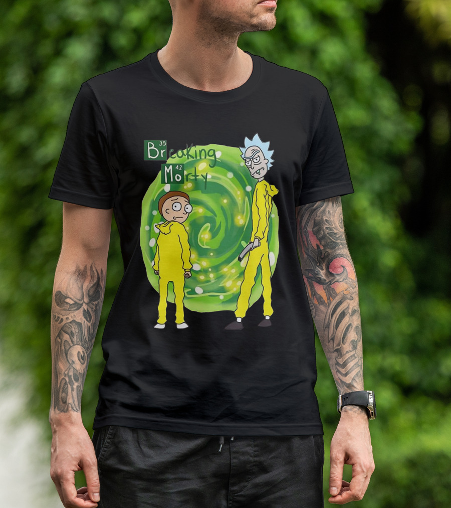 Breaking Morty Rick And Morty Meets Breaking Bad Fusion T-Shirt