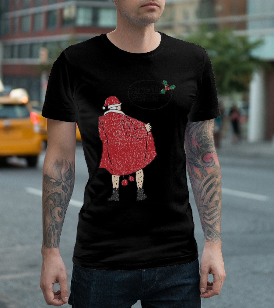 Jingle Balls Naughty Santa Claus Xmas Christmas T-Shirt