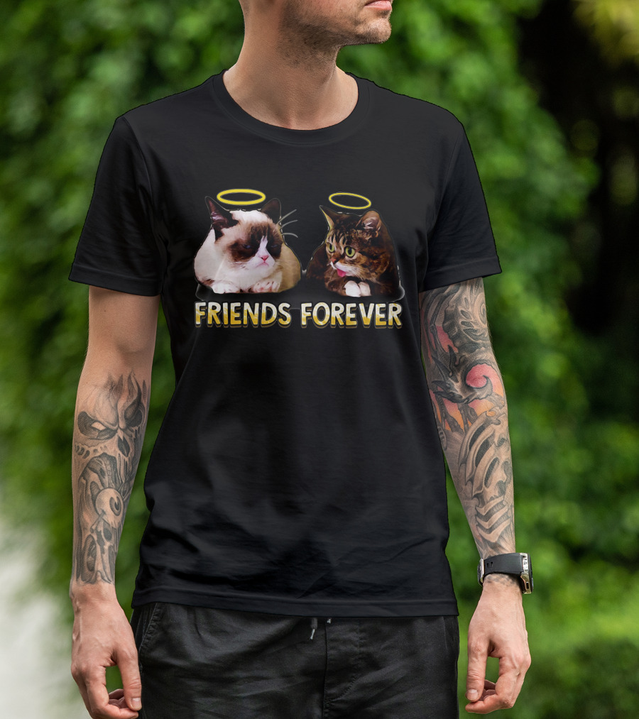 Grumpy Lil Bub Friends Forever T-Shirt